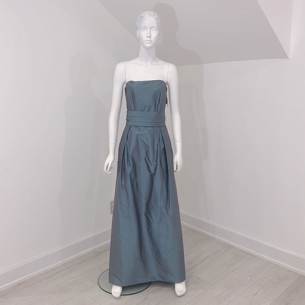 Sample Nwt Dessy Bridesmaid Size 10 In Glacier (Teal)- Silk Shantung- Pristine